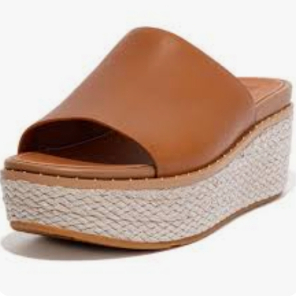 Fitflops Stud Braided Platform Slide On Sandals